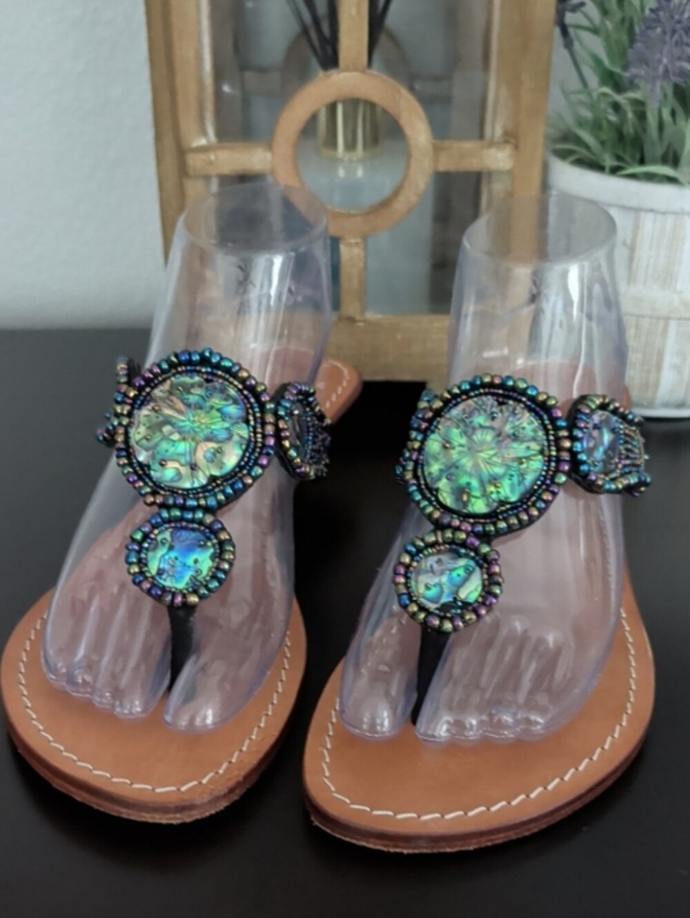 Tommy Bahamas Women's Thong Leather Sandals